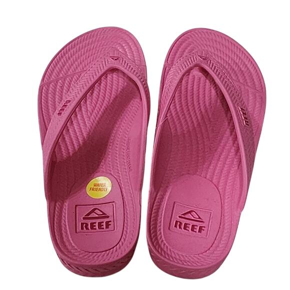 Reef super comfy pink water friendly flip flops sandals water shoes size 9 new!! - Picture 3 of 6